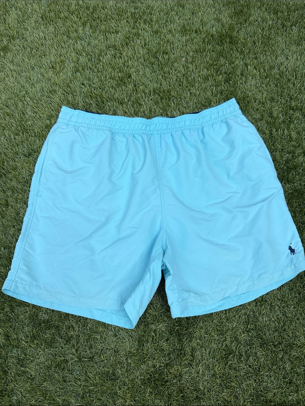 Polo Ralph Lauren Men’s Sky Blue Swim Trunks Board Shorts XXL Mesh Lined